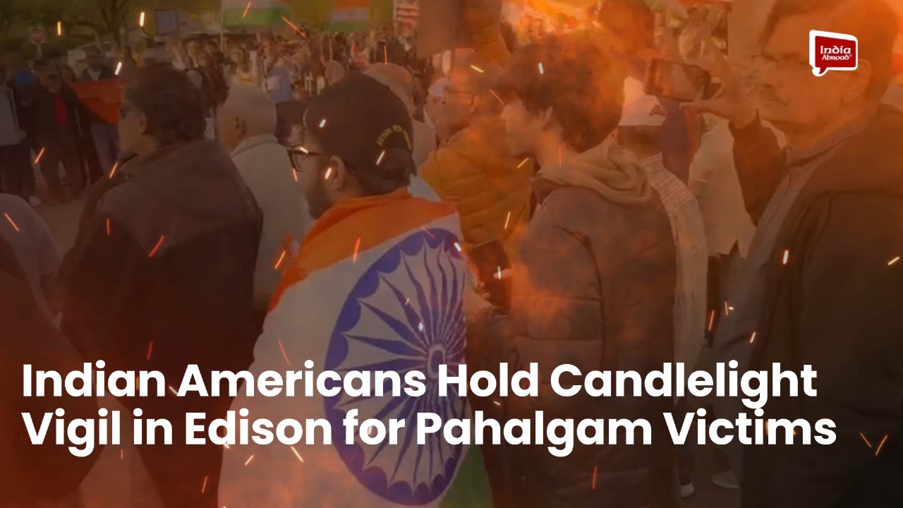 Indian Americans Hold Candlelight Vigil in Edison for Pahalgam Terror Attack Victims